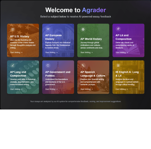 Upload any essay. Get your score in 60 seconds.