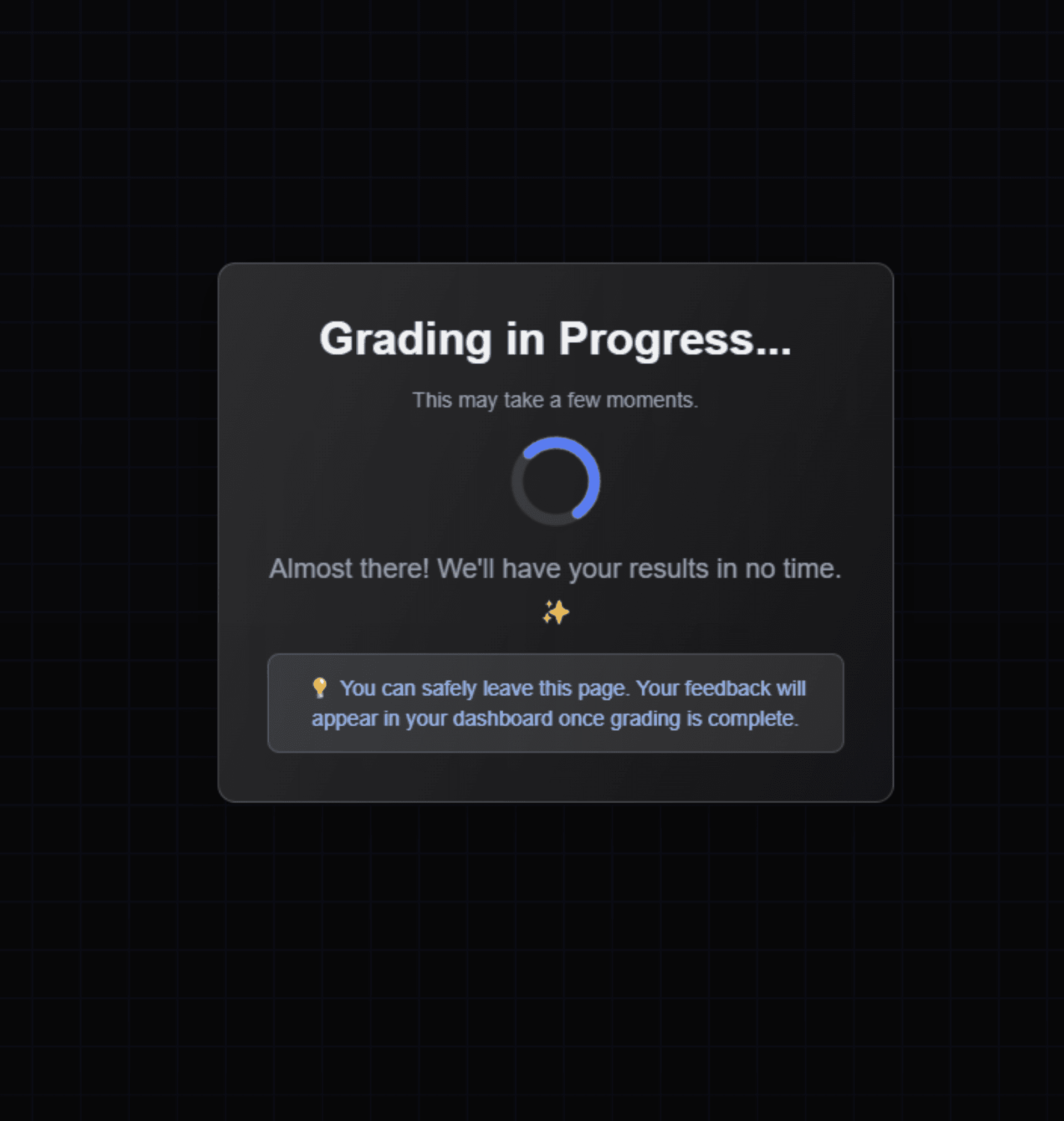 AI Analyzes Against the Rubric